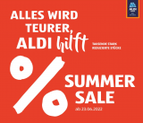 Die besten Deals bei Aldi KW26: 5 Franken Gutschein ab 50 Franken Einkauf im Prospekt, andere tolle Angebote (z.B. 50 Stk. Masken für CHF 1.99)