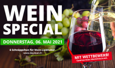 Wein Special bei DayDeal (nur heute, 6 Deals)