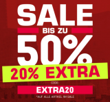 Snipes: bis zu 50% Sale + 20% Extra mit Gutscheincode