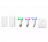 Philips Hue E27 white ambiance & color Starter Kit (3x Glühbirne, 2x Dimm-Schalter, 1x Bridge) bei nettoshop