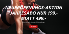 Jahresfitnessabo für nur CHF 199.- bei der Neueröffnung Aurafitness in Dietlikon 🥳