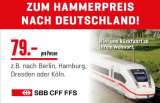 Für CHF 79.- nach Deutschland (Aktion von Interdiscount und Coop)