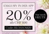 20% ab CHF 100.- in der Douglas App (nur heute)