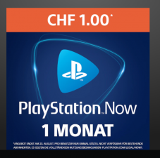 PS Now: 1 Monat für CHF 1.00