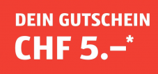 5 Fr. Gutschein (ab 50 Fr. einkauf) in allen Aldi Filialen