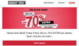 Bis 70% Rabatt bei AboutYou im Pre Black Friday