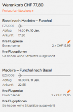 Flüge Basel nach Madeira hin und zurück von November – März ab CHF 38.90 bei Easyjet