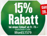 15% Rabatt auf alles bei Fressnapf (MBW: 79.-)