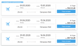 Zürich nach Bali und Retour inkl. Gepäck für unter 400 EUR