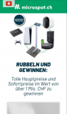 Microspot Gewinnspiel mit Sofortpreisen (10Fr ab 100Fr MBW)