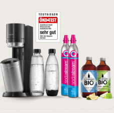 SodaStream DUO (black und white) BIO Hydration Pack Zitrone + Apfel