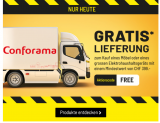 Gratis Lieferung bei Conforama (nur heute – ab CHF 399.- Bestellwert)