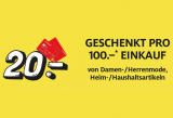 20 Franken Manor Gutschein geschenkt beim 100 Franken Einkauf von Damen-/Herrenmode & Heim- und Haushaltsartikeln