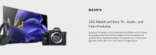 12% Rabatt auf alle Sony Produkte bei Interdiscount!