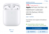 Digitec Tagesangebot – 179.- statt 229.- Apple AirPods 2nd Gen. mit kabellosem Ladecase (2019)