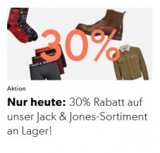 30% Rabatt aufs Galaxus Jack&Jones Lager-Sortiment