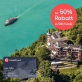 Nur für kurze Zeit: HotelCard für nur CHF 69.- statt CHF 99.-