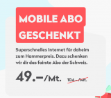 Wingo Combi mit Mobile Abo geschenkt + CHF 25.- Cashback!