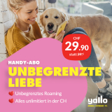 yallo top europe (CH alles unlimitiert + unlimitiertes Roaming in Europa und Nordamerika) für CHF 29.90 / Mt.