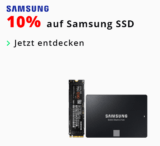 10% Rabatt auf SAMSUNG SSDs bei microspot.ch