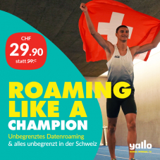 yallo top europe (CH alles unlimitiert + unlimitiertes Roaming in Europa und Nordamerika) für CHF 29.90 / Mt.