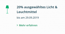 20% auf ausgewählte Leuchtmittel (z.B. Philips Hue) bei microspot