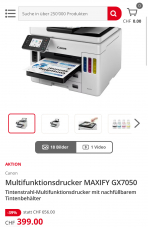 399.- für Canon MAXIFY GX7050 Multifunktionsdruckee bei Brack