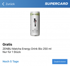 Gratis oder 2 für 1 Produkte in der Coop Supercard App