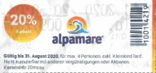 Alpamare: 20% Rabatt