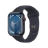 Apple Watch Series 9 GPS + Cellular, 45mm, Midnight mit Midnight Sport Band – M/L