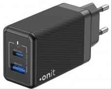 Daydeal – USB-Wandladegerät – Onit Dual QC4+ 65 W GaN – Weiss oder Schwarz