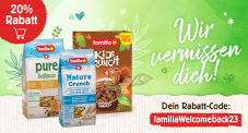 20% Rabatt auf alle familia Müesli