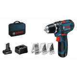 BOSCH Professional Akku-Bohrschrauber GSR 12V-15 Kit (2 Ah, 4 Ah, 12 V) bei Microspot