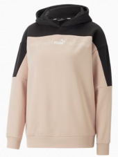 Around the Block Hoodie in schwarz & beige bei Puma