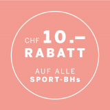 CHF 10.- Rabatt auf Sport-BH’s