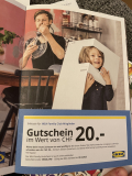 20.— Rabatt bei Ikea ab 150.—