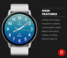 (Google Play Store) Casual Ocean Blue Watch Face für für Wear OS-Smartwatches