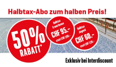 Piratenpreis – Halbtax Jahresabo zum halben Preis bei Interdiscount