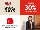 My Special Days bei Manor – bis zu 30% Rabatt, z.B. LEGO, Dyson, Swarovski, Estee lauder uv.m.