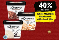 Nur heute – 40% Rabatt auf Mövenpick Glacé ab 2 Stück (mind. 480ml) bei Coop