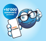 Coop Mobile Basic (Swisscom-Netz, unlim. CH Anrufe & SMS, 4 bzw. 8 GB kumulierbare Daten + 10’000 Superpunkte gratis)