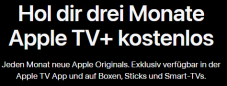 1 Monat Apple TV+ gratis für Bestands- und Neukunden bis 07.01. (VPN DE)