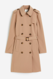 Zweireihiger Trenchcoat in den grössen von 32 bis 50 bei H&M