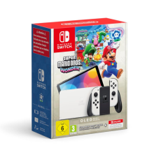 Nintendo Switch OLED Modell mit Super Mario Bros. Wonder und Nintendo Switch Online zum Bestpreis bei Amazon