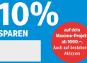 10 % Rabatt ab CHF 1000.– bei JUMBO in allen Maximo-Filialen bis am 12.2.