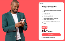 Wingo Swiss Pro (CH alles unlim., 2GB in EU/UK & 100Min. Telefonie nach EU/UK) 5G-Option für CHF 5.-