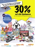 Ankündigung: 30% Rabatt auf alle Spielwaren bei coop am 16. und 17. November