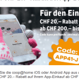 CHF 20.- Rabatt bei coop@home (MBW CHF 200.-)