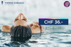 Tages-Eintritt Therme Zurzach (Bad, Sauna, Fitness) für 36.-, zwei Gutscheine sogar nur 62.-