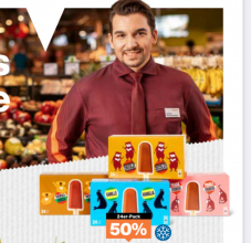 50 % auf die legendären Migros Stängel Glace